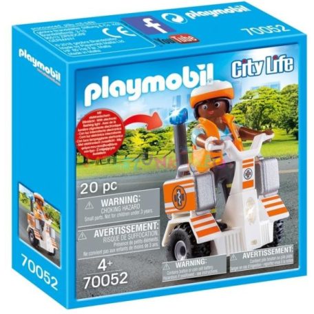 Playmobil City 70052: Doktornő kétkerekű járgánnyal