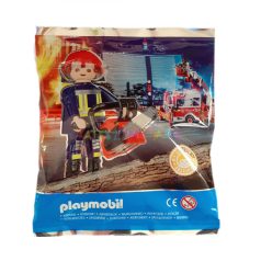 Playmobil figura: Tűzoltó láncfűrésszel