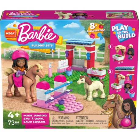 Mattel: MEGA Barbie Lovas akadálypálya építőjáték (HDJ84)