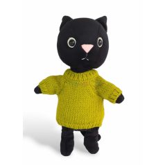 Jellycat Knitten Kitten Lime plüss cica 