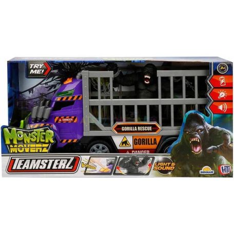 Teamsterz Monster Moverz kamion fénnyel és hanggal - Gorilla mentés